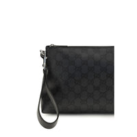 Black Fabric Clutch Bag