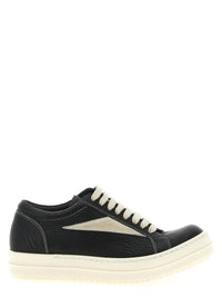 Bicolor Lamb Leather Low Top Sneakers