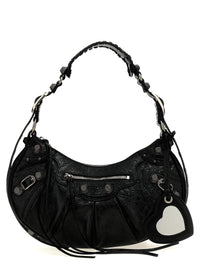 Black Lamb Leather Shoulder Bag