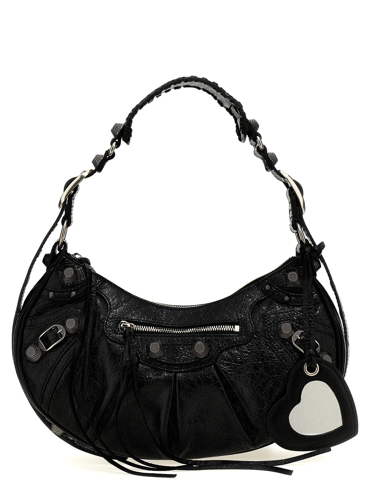 Black Lamb Leather Shoulder Bag