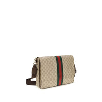Beige Cotton Shoulder Bag
