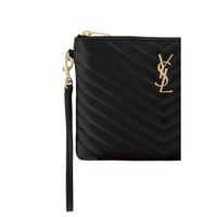 Black Calf Leather Bos Taurus Clutch Bag
