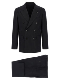 Blue Virgin Wool Two-Piece Suit