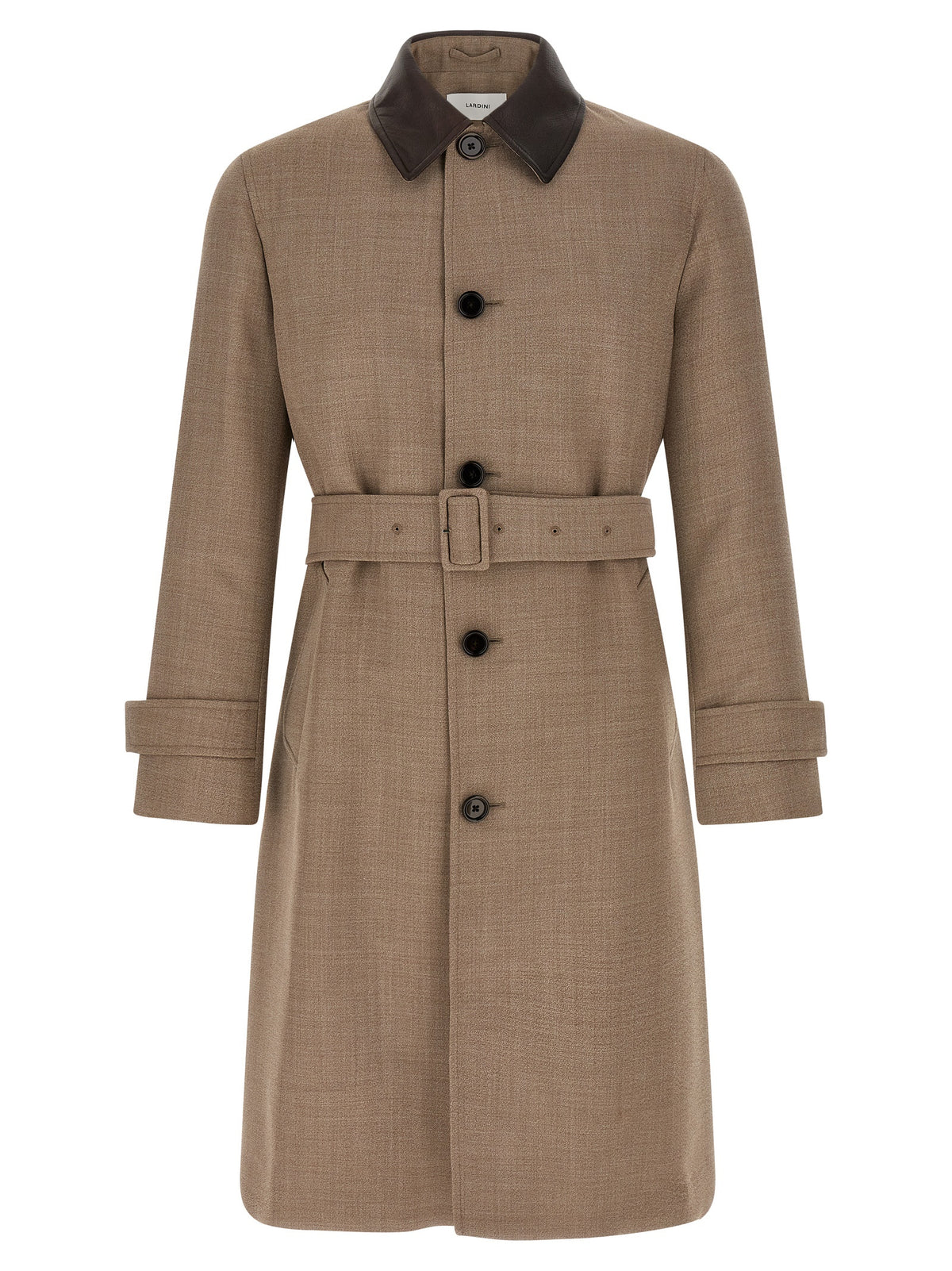 Beige Virgin Wool Coat