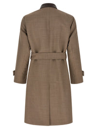 Beige Virgin Wool Coat