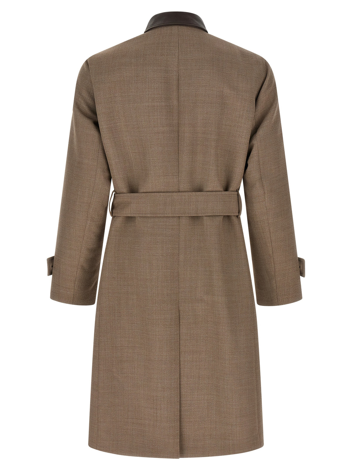 Beige Virgin Wool Coat