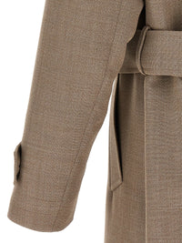 Beige Virgin Wool Coat