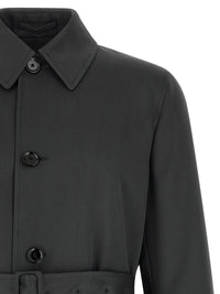 Gray Virgin Wool Coat