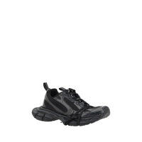 Black Fabric Athletic Sneakers