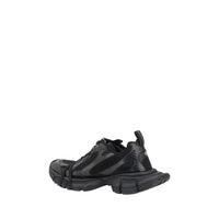 Black Fabric Athletic Sneakers